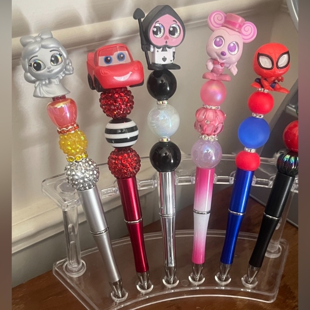 Disney Doorables Beaded Pen (1) Pink Mickey Mouse - Picture 3 of 3
